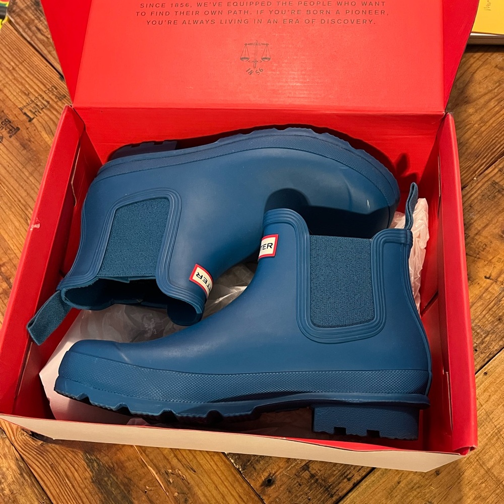 Mens Hunter rain chelsea boots